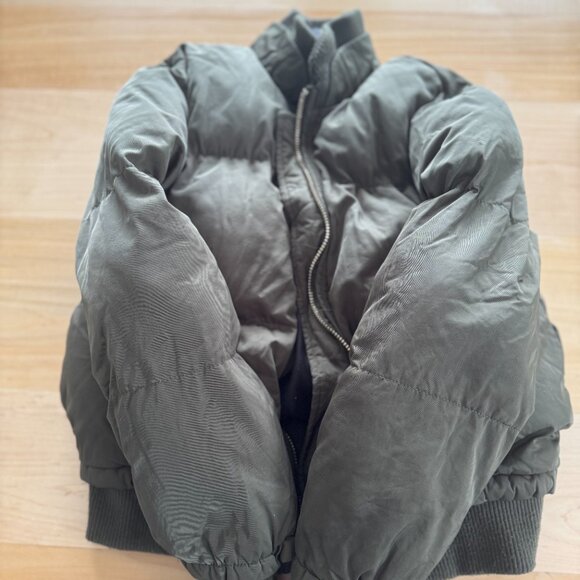 Green topshop puffer / bomber winter jacket - size small - Picture 5 of 5